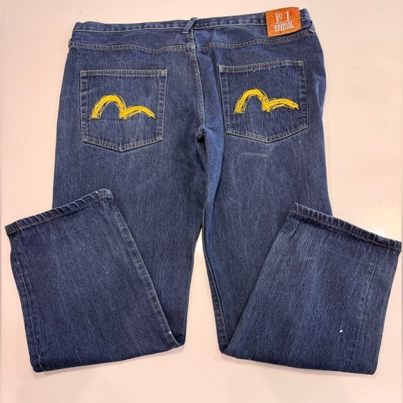 Evisu Other - EVISU Jeans No1 Special Lot 0101 Men Size 42X33 Button Fly 100% Cotton